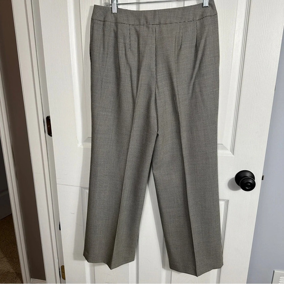 Talbots Petites size 10P 96% wool houndstooth wide leg pants, lined - Picture 8 of 8